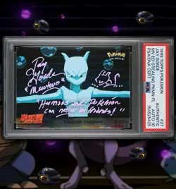 Pokemon 1999 Topps SIGNED Mewtwo Stealing Pokemon By Jay Goede PSA AUTO 10 !! - Image 1
