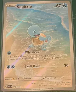 Squirtle 170/165 Sv: Scarlet & Violet 151 - Illustration Rare - Pokemon TCG - NM - Image 1