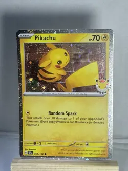 Pikachu 051/162 Pokemon Day 2026 Stamped Cosmos Holo Promo Pokemon NM - Image 1