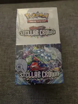 Pokemon TCG Stellar Crown Half Booster Box Sealed | 18 Packs - Image 1