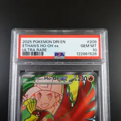 PSA 10 Ethan's Ho-Oh ex 209/182 Pokemon Destined Rivals Full Art Graded - Image 2