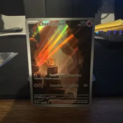 Pokemon TCG Charmander Sv Scarlet & Violet 151 168/165 Holo IR Spanish NM - Image 4