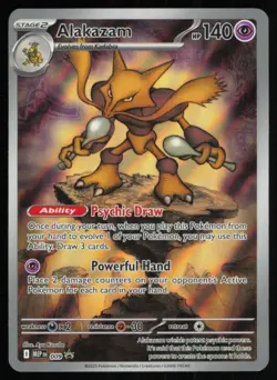 2025 MEGA EVOLUTION SERIES - MEGA EVOLUTION BLACK STAR PROMOS ALAKAZAM FULL ART - Image 1