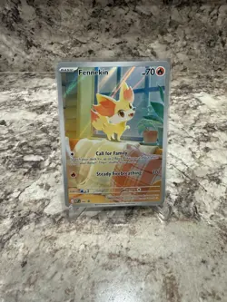 Pokemon Chaos Rising Fennekin Black Star Promo 080 NM - Image 1