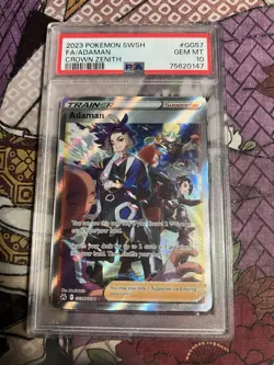 PSA 10 Adaman GG57 Full Art Pokemon 2023 Crown Zenith Sword & Shield - Image 1