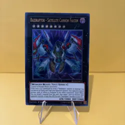 YUGIOH Ultra Rare Raidraptor - Satellite Cannon Falcon BLLR-EN073 1st Edition - Image 1