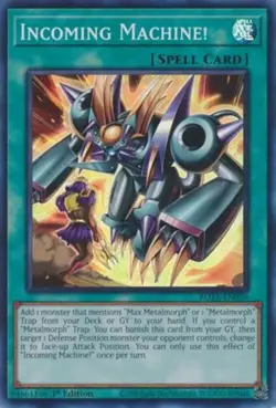 x3 Incoming Machine! - ROTA-EN050 - Super Rare - 1st Edition Yu-Gi-Oh! M/NM - Image 1