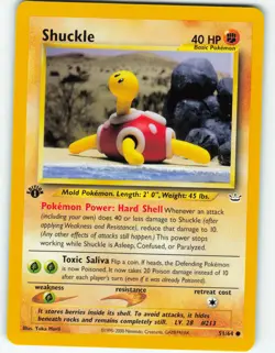 Shuckle - 1st Edition - 51/64 Neo Revelation - Pokemon TCG - 2001 - Image 1