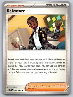 Salvatore 160/162 Uncommon Temporal Forces Pokemon Near Mint - Image 1