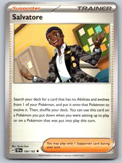Salvatore 160/162 Uncommon Temporal Forces Pokemon Near Mint - Image 1