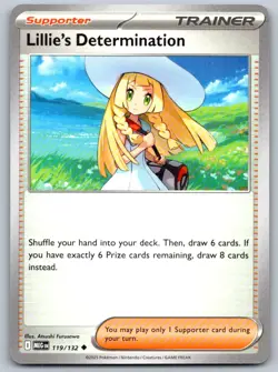 Lillie's Determination 119/132 Uncommon Mega Evolution Pokemon Near Mint - Image 1
