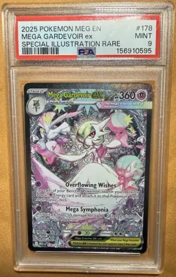 Pokemon TCG PSA 9 Mega Gardevoir ex SIR 178/132 ME01 Holo English 2025 - Image 1