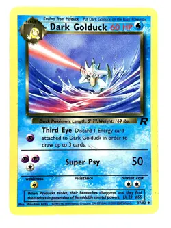 Dark Golduck 37/82 Uncommon Team Rocket Pokemon Unlimited Moderately Played - Image 1