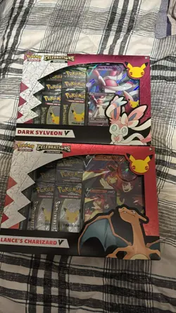 Pokemon Celebrations 25th Dark Sylveon & Lance's Charizard Boxes - W/ES & FS - Image 1