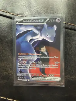 Pokemon *Authentic* Team Rockets Mewtwo EX Full Art 281/217 Ultra Rare Mint Holo - Image 2