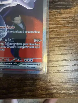 Pokemon *Authentic* Team Rockets Mewtwo EX Full Art 281/217 Ultra Rare Mint Holo - Image 4
