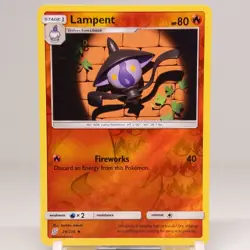 Pokemon Reverse Holo Lampent SM - Unified Minds 29/236 LP - Image 1