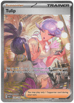 Tulip 259/182 Special Illustration Rare Scarlet & Violet Paradox Rift Pokemon - Image 1