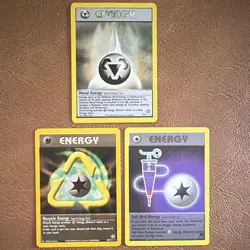Pokemon TCG Neo Genesis Special Energy Lot (3) Metal/Recycle/Full Heal Eng 2000 - Image 1