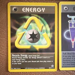 Pokemon TCG Neo Genesis Special Energy Lot (3) Metal/Recycle/Full Heal Eng 2000 - Image 5