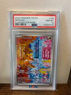 2024 POKEMON TEF EN-TEMPORAL FORCES- DEERLING #165 ILLUSTRATION RARE PSA 10 - Image 1