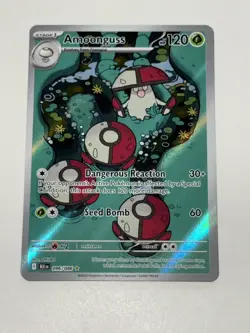 Pokemon TCG Amoonguss 096/086 SV: Black Bolt Illustration Rare Holo English NM- - Image 1
