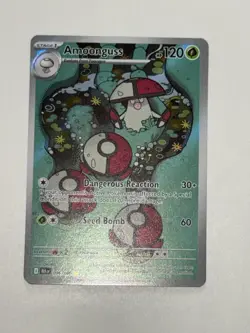 Pokemon TCG Amoonguss 096/086 SV: Black Bolt Illustration Rare Holo English NM- - Image 3