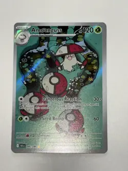 Pokemon TCG Amoonguss 096/086 SV: Black Bolt Illustration Rare Holo English NM- - Image 4