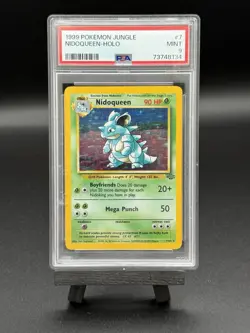1999 Pokemon Nidoqueen Jungle Holo Rare 7/64 WOTC - PSA 9 Mint - Image 1