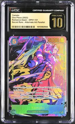 One Piece Romance Dawn CGC 10 Yamato OP01-121 Secret Rare Alt Art English - Image 1