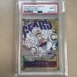 2023 One Piece New Era Monkey.D.Luffy Secret Rare Alt Art #OP05-119 PSA 10 - Image 1