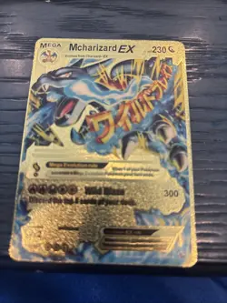 Pokemon Gold Foil Mcharizard EX Mega Charizard Fan Art Card 108/106 230HP PGC 10 - Image 1