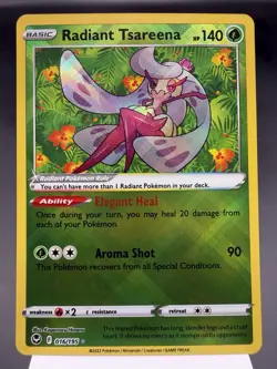 Radiant Charjabug 051/159 - Radiant Rare - SWSH Crown Zenith Pokemon Card MINT - Image 1