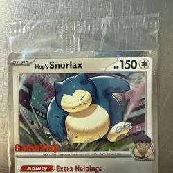 (Sealed) GAMESTOP Hop's Snorlax Stamped Promo Pokemon Card Exclusive NM - Image 3