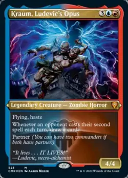 Kraum, Ludevic's Opus (Foil Etched) -Foil Near Mint MTG Commander Legends - Image 1