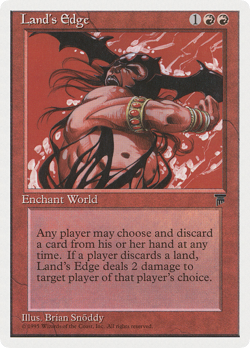 Land's Edge (HP) Chronicles CHR Magic MTG - Image 1