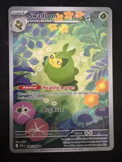Pokemon TCG Swadloon White Flare Card 88/86 - Image 1