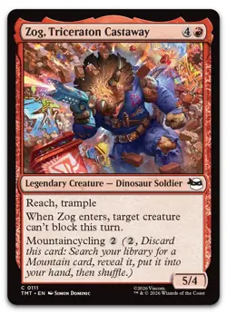 Zog, Triceraton Castaway #111 (NM) Teenage Mutant Ninja Turtles TMT Magic MTG - Image 1