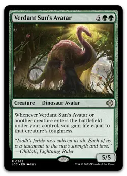 Verdant Sun's Avatar #262 (NM) Lost Caverns of Ixalan LCC Magic MTG - Image 1