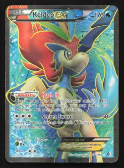 Keldeo EX 142/149 Boundaries Crossed Holo Ultra Rare Pokemon DMG/HP - Image 1
