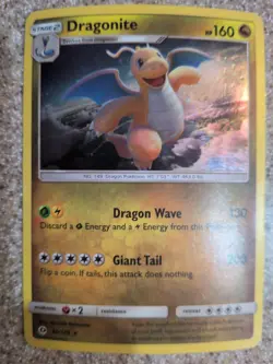 2017 Pokemon TCG Dragonite Sun & Moon 96/149 Cosmos Holo - Image 1