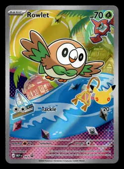 Rowlet MEP 043 First Partner Illustration Rare Promo Pokemon NM - Image 1