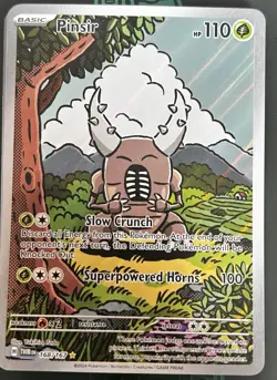 Pokemon 2024 Twilight Masquerade Pinser Illustration Rare Card 168/167 - Image 1