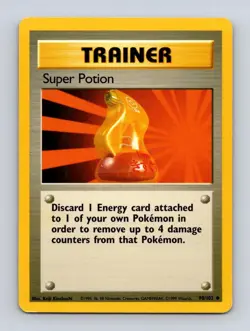 Super Potion 90/102 Uncommon Base Set Unlimited Pokemon Lightly Played - Image 1