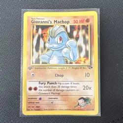 Pokemon TCG Giovanni's Machop Gym Challenge 72/132 1st edition 50 HP English - Image 1