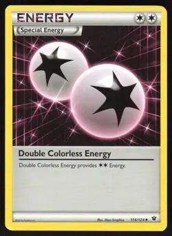 Double Colorless Energy 114/124 Uncommon Fates Collide Pokemon Lightly Played - Image 1