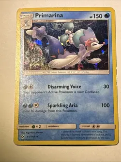Primarina - (Cracked Ice Holo) 041/149 Deck Exclusives Holo Pokemon TCG MP - Image 1