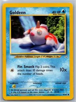 Goldeen 45/64 C Neo Revelation Unlimited LP/MP Pokemon - Image 1
