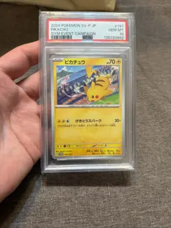 PSA 10 Pikachu Gym Event Campaign Promo 197/SV-P 2024 Pokemon Japanese - Image 1