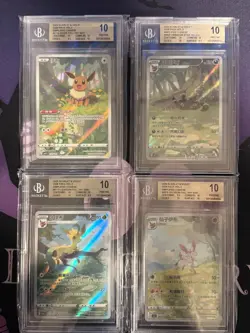Pokemon Chinese Exclusive CBB2C Gem Pack VOL.2 Eevee Set BGS 10 - Image 1